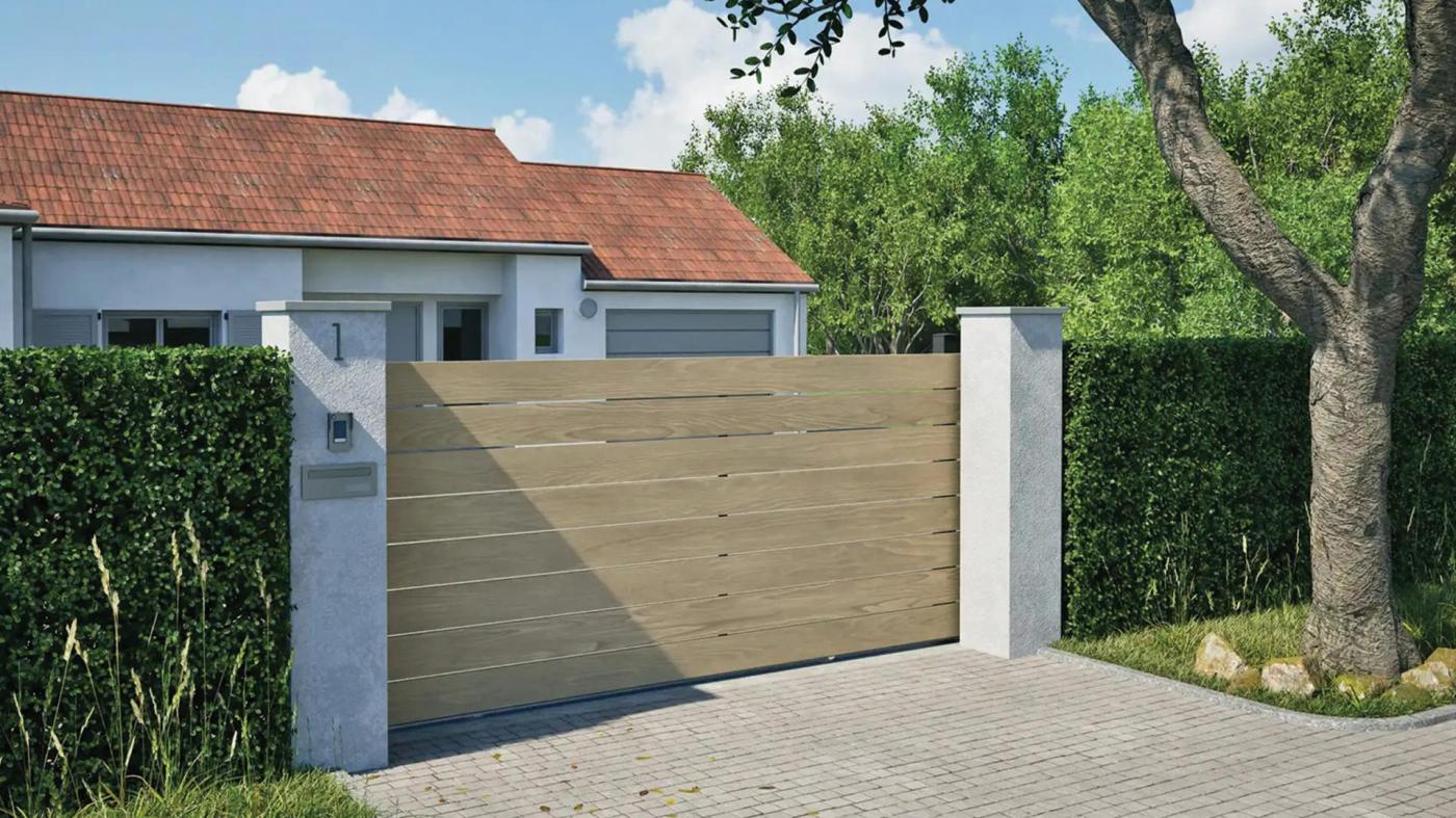 Portail coulissant aluminium vendée Portail coulissant aluminium vendée